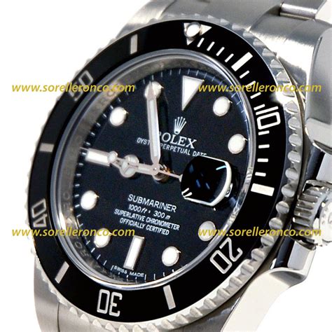 rolex submariner quadrante nero nuovo